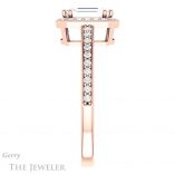 Emerald Cut Forever Brilliant Moissanite Engagement Ring #GTJ936-emerald-fb-r