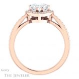 Heart Shaped Forever One Moissanite Engagement Ring #GTJ936-heart-fb-r 2 Heart Shaped Forever Brilliant Moissanite Engagement Ring #GTJ936-heart-fb-r