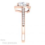 Heart Shaped Forever One Moissanite Engagement Ring #GTJ936-heart-fb-r 3 Heart Shaped Forever Brilliant Moissanite Engagement Ring #GTJ936-heart-fb-r