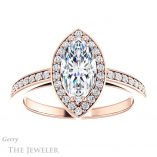 Marquise Cut Forever One Moissanite Engagement Ring #GTJ936-marquise-fb-r 1 Marquise Cut Forever Brilliant Moissanite Engagement Ring #GTJ936-marquise-fb-r
