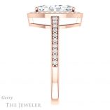 Marquise Cut Forever One Moissanite Engagement Ring #GTJ936-marquise-fb-r 3 Marquise Cut Forever Brilliant Moissanite Engagement Ring #GTJ936-marquise-fb-r