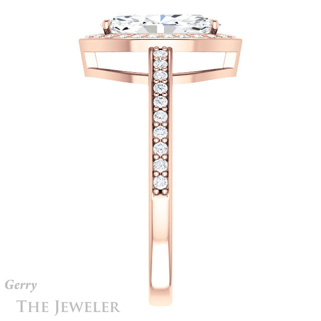 Marquise Cut Forever One Moissanite Engagement Ring #GTJ936-marquise-fb-r 3 Marquise Cut Forever Brilliant Moissanite Engagement Ring #GTJ936-marquise-fb-r