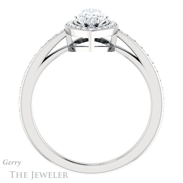 Marquise Cut Forever Brilliant Moissanite Engagement Ring #GTJ936-marquise-fb-w
