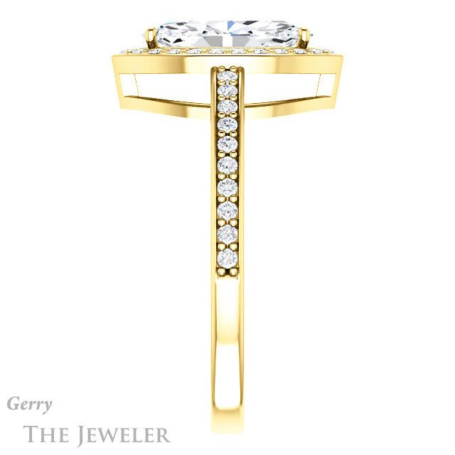 Marquise Cut Forever Brilliant Moissanite Engagement Ring #GTJ936-marquise-fb-y