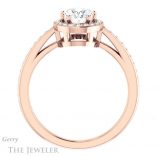 Oval Shaped Forever One Moissanite Engagement Ring #GTJ936-oval-fo-r