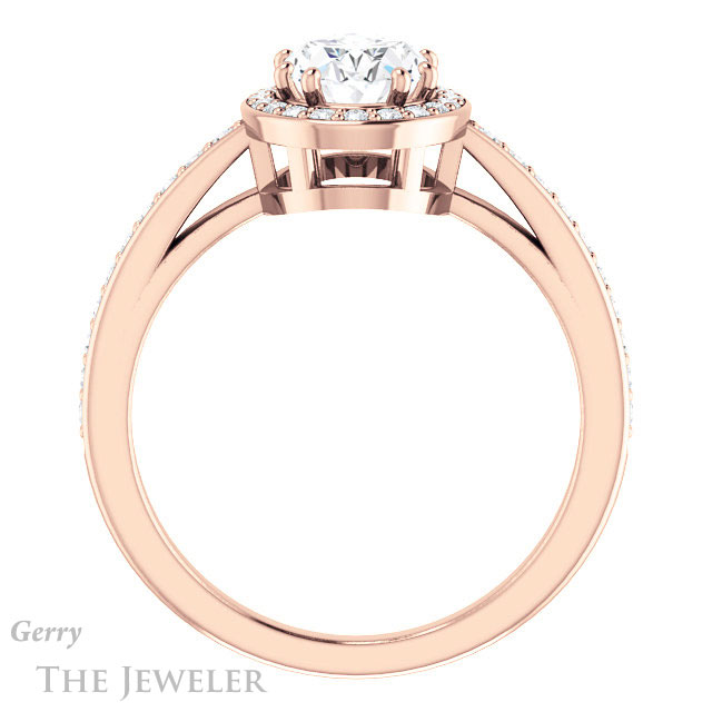 Oval Shaped Forever One Moissanite Engagement Ring #GTJ936-oval-fo-r