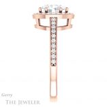 Oval Shaped Forever One Moissanite Engagement Ring #GTJ936-oval-fo-r