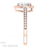 14k Rose Gold Pear Cut Engagement Ring Setting #GTJ936-pear-r 3 14k Rose Gold Pear Cut Engagement Ring Setting #GTJ936-pear-r