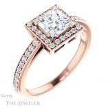 Princess Cut Forever One Moissanite Engagement Ring #GTJ936-square-fo-r 4 Princess Cut Forever One Moissanite Engagement Ring #GTJ936-square-fo-r