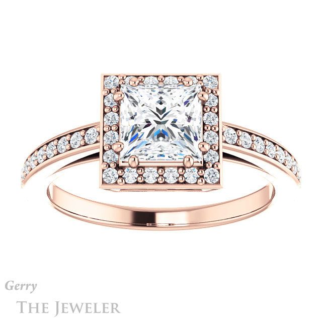 Princess Cut Forever One Moissanite Engagement Ring #GTJ936-square-fo-r 1 Princess Cut Forever One Moissanite Engagement Ring #GTJ936-square-fo-r