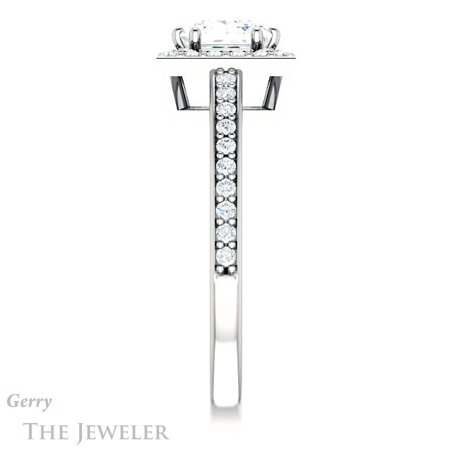 Princess Cut Forever One Moissanite Engagement Ring #GTJ936-square-fo-w