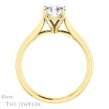Cushion Cut Forever One Moissanite Engagement Ring #GTJ937-cushion-fo-y 2 Cushion Cut Forever One Moissanite Engagement Ring #GTJ937-cushion-fo-y