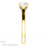 Cushion Cut Forever One Moissanite Engagement Ring #GTJ937-cushion-fo-y 3 Cushion Cut Forever One Moissanite Engagement Ring #GTJ937-cushion-fo-y