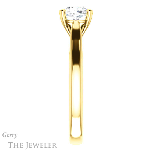 Cushion Cut Forever One Moissanite Engagement Ring #GTJ937-cushion-fo-y 3 Cushion Cut Forever One Moissanite Engagement Ring #GTJ937-cushion-fo-y