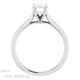 Emerald Cut Forever Brilliant Moissanite Engagement Ring #GTJ937-emerald-fb-w