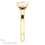 Emerald Cut Forever Brilliant Moissanite Engagement Ring #GTJ937-emerald-fb-y