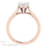Heart Shaped Forever Brilliant Moissanite Engagement Ring #GTJ937-heart-fb-r