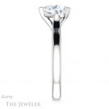 Heart Shaped Forever One Moissanite Engagement Ring #GTJ937-heart-fb-w 3 Heart Shaped Forever Brilliant Moissanite Engagement Ring #GTJ937-heart-fb-w