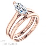 Marquise Cut Forever Brilliant Moissanite Engagement Ring #GTJ937-marquise-fb-r