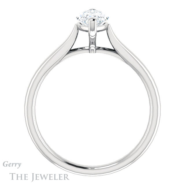 Marquise Cut Forever Brilliant Moissanite Engagement Ring #GTJ937-marquise-fb-w