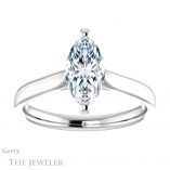 Marquise Cut Forever One Moissanite Engagement Ring #GTJ937-marquise-fb-w 1 Marquise Cut Forever Brilliant Moissanite Engagement Ring #GTJ937-marquise-fb-w