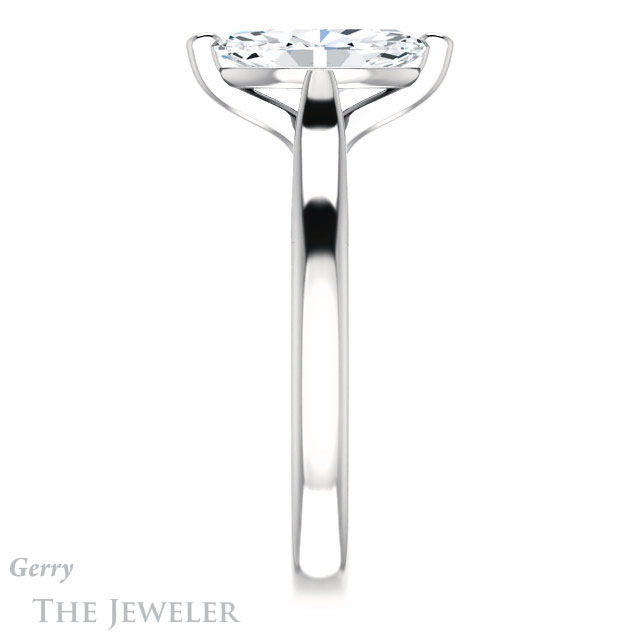 Marquise Cut Forever One Moissanite Engagement Ring #GTJ937-marquise-fb-w 3 Marquise Cut Forever Brilliant Moissanite Engagement Ring #GTJ937-marquise-fb-w