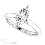 Marquise Cut Forever One Moissanite Engagement Ring #GTJ937-marquise-fb-w 5 Marquise Cut Forever Brilliant Moissanite Engagement Ring #GTJ937-marquise-fb-w