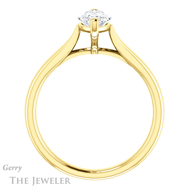 Marquise Cut Forever One Moissanite Engagement Ring #GTJ937-marquise-fb-y 2 Marquise Cut Forever Brilliant Moissanite Engagement Ring #GTJ937-marquise-fb-y