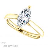 Marquise Cut Forever One Moissanite Engagement Ring #GTJ937-marquise-fb-y 5 Marquise Cut Forever Brilliant Moissanite Engagement Ring #GTJ937-marquise-fb-y