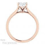 Oval Shaped Forever One Moissanite Engagement Ring #GTJ937-oval-fo-r