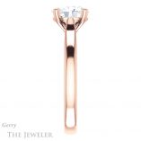 Oval Shaped Forever One Moissanite Engagement Ring #GTJ937-oval-fo-r