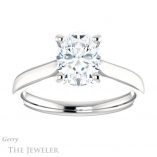 Oval Moissanite Solitaire