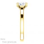 Oval Shaped Forever One Moissanite Engagement Ring #GTJ937-oval-fo-y