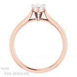 Pear Shaped Forever Brilliant Moissanite Engagement Ring #GTJ937-pear-fb-r