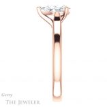 Pear Shaped Forever Brilliant Moissanite Engagement Ring #GTJ937-pear-fb-r