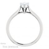 Pear Shaped Forever One Moissanite Engagement Ring #GTJ937-pear-fb-w 2 Pear Shaped Forever Brilliant Moissanite Engagement Ring #GTJ937-pear-fb-w