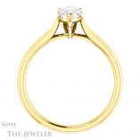 Pear Shaped Forever Brilliant Moissanite Engagement Ring #GTJ937-pear-fb-y