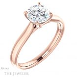 Round Cut Forever One Moissanite Engagement Ring #GTJ937-round-fo-r 4 Round Cut Forever One Moissanite Engagement Ring #GTJ937-round-fo-r