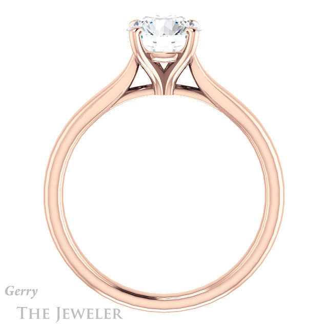 Round Cut Forever One Moissanite Engagement Ring #GTJ937-round-fo-r 2 Round Cut Forever One Moissanite Engagement Ring #GTJ937-round-fo-r