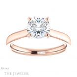 Round Cut Forever One Moissanite Engagement Ring #GTJ937-round-fo-r 1 Round Cut Forever One Moissanite Engagement Ring #GTJ937-round-fo-r