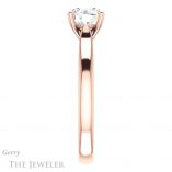 Round Cut Forever One Moissanite Engagement Ring #GTJ937-round-fo-r 3 Round Cut Forever One Moissanite Engagement Ring #GTJ937-round-fo-r