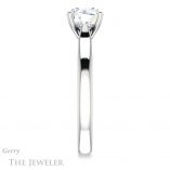 Round Cut Forever One Moissanite Engagement Ring #GTJ937-round-fo-w 3 Round Cut Forever One Moissanite Engagement Ring #GTJ937-round-fo-w