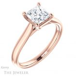 Princess Cut Forever One Moissanite Engagement Ring #GTJ937-square-fo-r 4 Princess Cut Forever One Moissanite Engagement Ring #GTJ937-square-fo-r