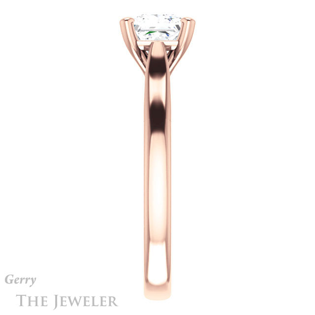 Princess Cut Forever One Moissanite Engagement Ring #GTJ937-square-fo-r 3 Princess Cut Forever One Moissanite Engagement Ring #GTJ937-square-fo-r