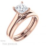 Princess Cut Forever One Moissanite Engagement Ring #GTJ937-square-fo-r 6 Princess Cut Forever One Moissanite Engagement Ring #GTJ937-square-fo-r