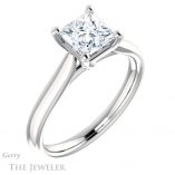 Princess Cut Forever One Moissanite Engagement Ring #GTJ937-square-fo-w 4 Princess Cut Forever One Moissanite Engagement Ring #GTJ937-square-fo-w