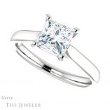 Princess Cut Forever One Moissanite Engagement Ring #GTJ937-square-fo-w 5 Princess Cut Forever One Moissanite Engagement Ring #GTJ937-square-fo-w