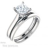 Princess Cut Forever One Moissanite Engagement Ring #GTJ937-square-fo-w 6 Princess Cut Forever One Moissanite Engagement Ring #GTJ937-square-fo-w