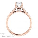 Cushion Cut Forever One Moissanite Engagement Ring #GTJ938-cushion-fo-r