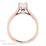 Oval Shaped Forever One Moissanite Engagement Ring #GTJ938-oval-fo-r 2 Oval Shaped Forever One Moissanite Engagement Ring #GTJ938-oval-fo-r